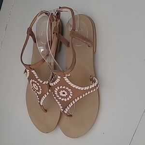 Jack Rogers Maci Sandals Saddle Brown Size 7